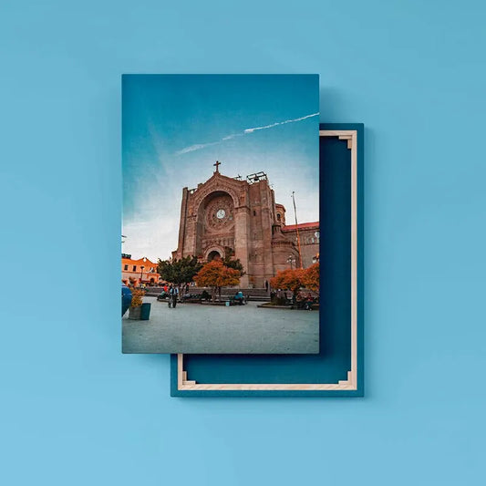 Canvas con marco de madera