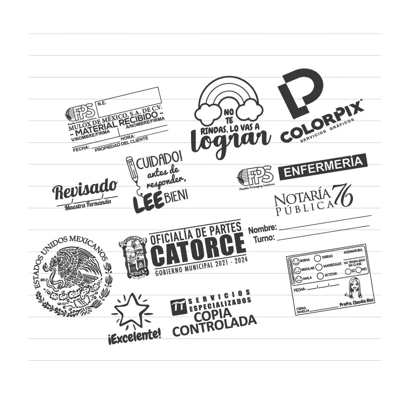 Sello Trodat 3.8x1.4cm (Automático  4911)