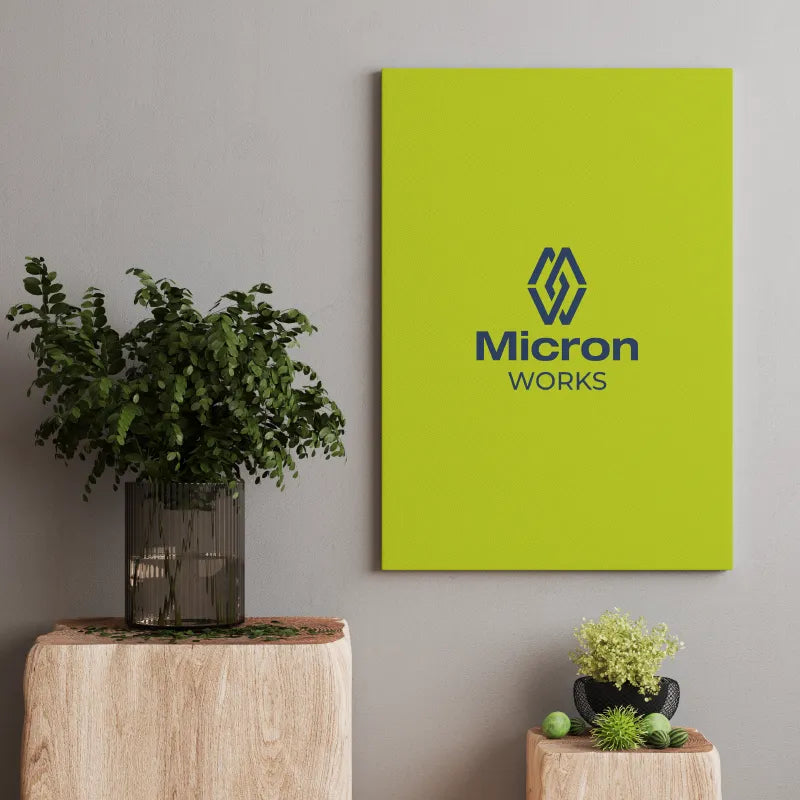 Canvas con marco de madera