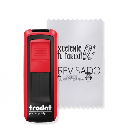 Sello Trodat pinza 3.8x1.4cm (Automático  9511)