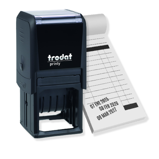 Sello Trodat fechador 4x4cm (Automático  4724)