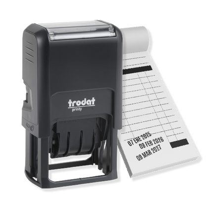 Sello Trodat fechador 4.1x2.4cm  (Automático  4750)
