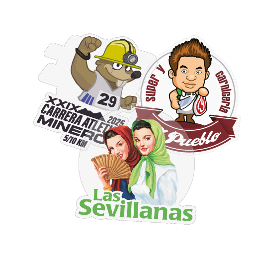 Planilla de stickers vinil transparente
