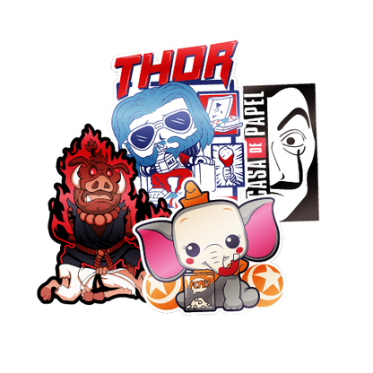 Planilla de stickers vinil