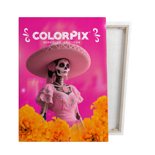 Canvas con marco de madera