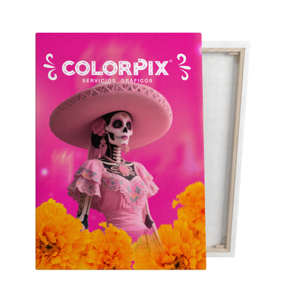 Canvas con marco de madera