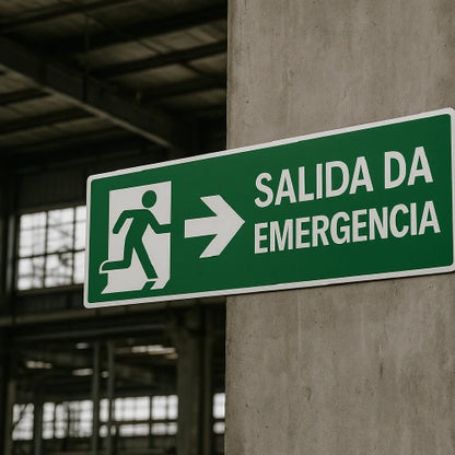 Señalética vinil sobre estireno